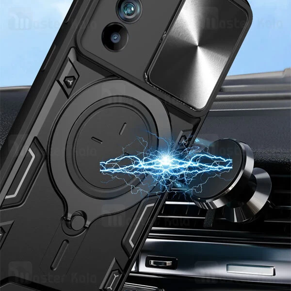 قاب ضد ضربه مگنتی Motorola Edge 30 Magnetic Support Case دارای محافظ دوربین