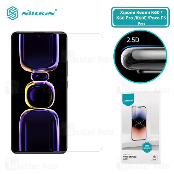 محافظ صفحه شیشه ای نیلکین  Xiaomi Redmi K60 / K60 Pro / Poco F5 Pro Nillkin H+ Pro