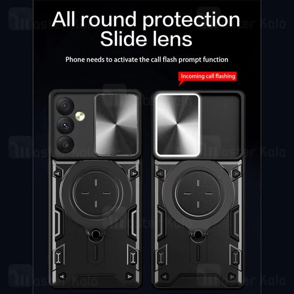 قاب ضد ضربه مگنتی Samsung Galaxy A14 / A14 5G Magnetic Support Case دارای محافظ دوربین