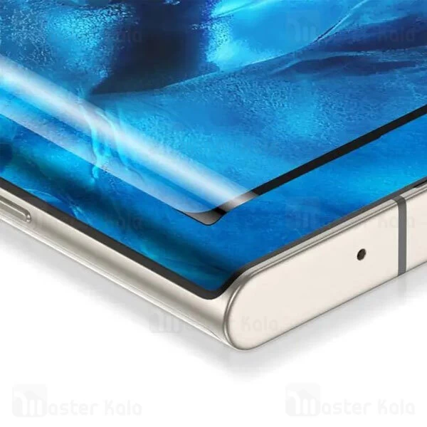 محافظ صفحه شیشه ای تمام صفحه دور چسب خمیده گرین لاین Samsung Galaxy S23 Ultra Green Lion 3D Edge
