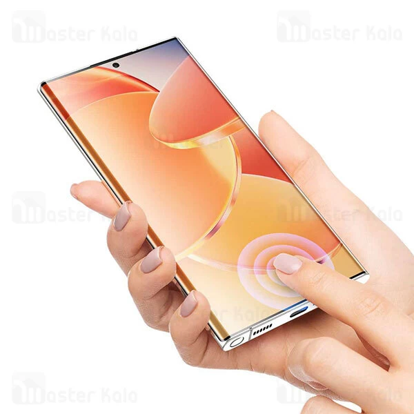 محافظ صفحه شیشه ای تمام صفحه و خمیده یو وی گرین لاین Samsung Galaxy S23 Ultra Green Lion 3D UV Glass