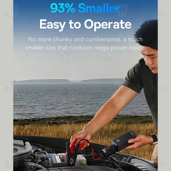 پاوربانک و جامپ استارتر خودرو 6000 میلی آمپر بیسوس Baseus CH006 Super Energy Alpha