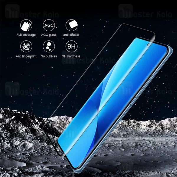 محافظ صفحه شیشه ای دورچسب تمام صفحه نیلکین شیائومی Xiaomi 12 / 12X / 12S 3D CP+ Max