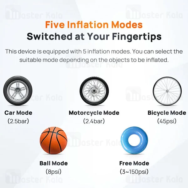 کمپرسور باد شارژی شیائومی Xiaomi 70Mai TP05