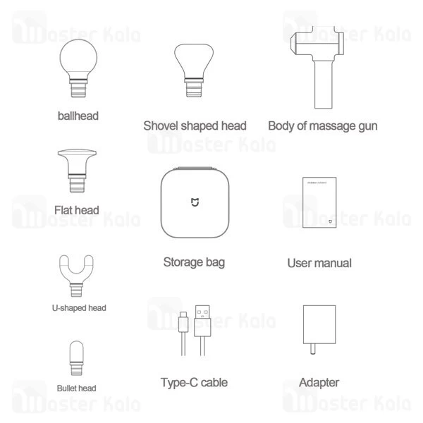 ماساژور تفنگی شیائومی Xiaomi Fascia Gun Pro MJJMQ02YM