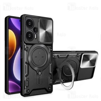 قاب ضد ضربه مگنتی Xiaomi Poco F5 / Redmi Note 12 Turbo Magnetic Support Case دارای محافظ دوربین