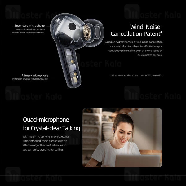 هندزفری بلوتوث دوگوش کیو سی وای QCY T13X