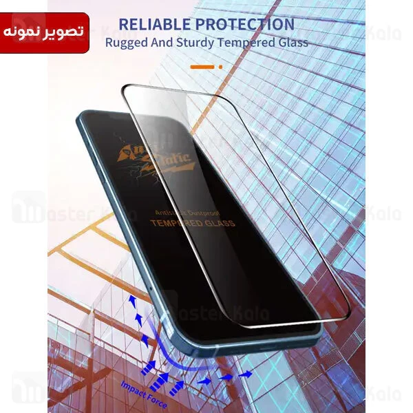 گلس تمام صفحه تمام چسب آیفون iPhone 11 Pro Max / XS Max Anti Static Dustproof Glass