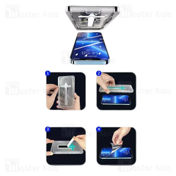 محافظ صفحه نمایش تمام صفحه تمام چسب کوتتسی Apple iPhone 13 / 13 Pro Coteetci HD 35001