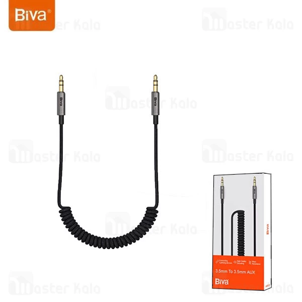 کابل انتقال صدا Aux بیوا Biva AUX-012 با سیم فنری