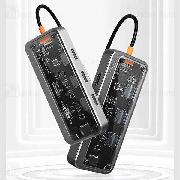 هاب 10 پورت Type-c کوتتسی 16013 Coteetci همراه کارت‌خوان