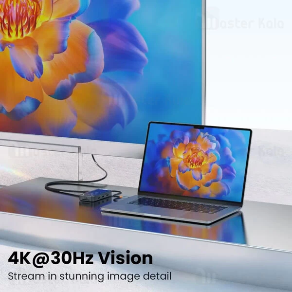 هاب 10 پورت Type-c کوتتسی 16013 Coteetci همراه کارت‌خوان