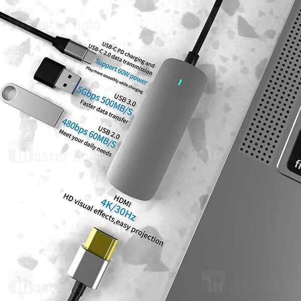 هاب 4 پورت کوتتسی Coteetci 16008