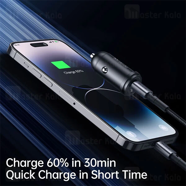 شارژر فندکی فست شارژ مکدودو Mcdodo CC-7491 USB C PD Fast Car Charger 30W