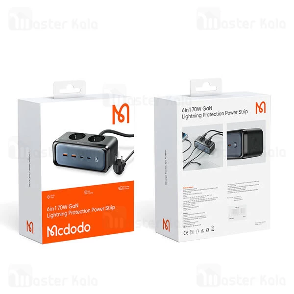 چند راهی برق و شارژر مک دودو Mcdodo CH-4610 دارای 4 پورت