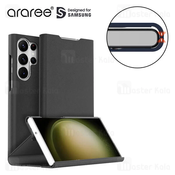 کیف استند دار آراری سامسونگ Samsung Galaxy S23 Ultra Araree Bonnet Stand