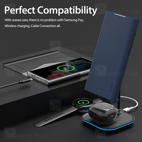 کیف استند دار آراری سامسونگ Samsung Galaxy S23 Ultra Araree Bonnet Stand