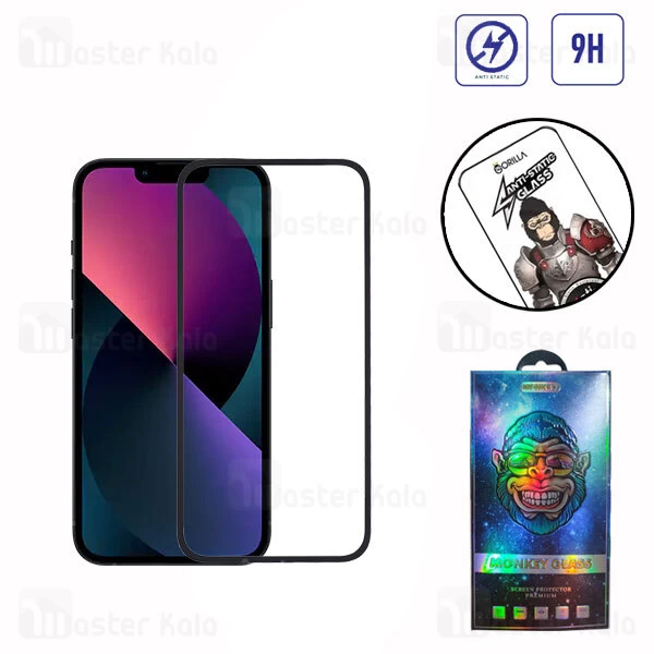 گلس تمام صفحه تمام چسب آیفون iPhone 13 Pro Gorilla Anti Static Glass