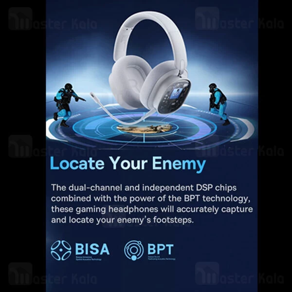 هدفون بلوتوث گیمینگ بیسوس Baseus AeQur GH02 A00050800211/00