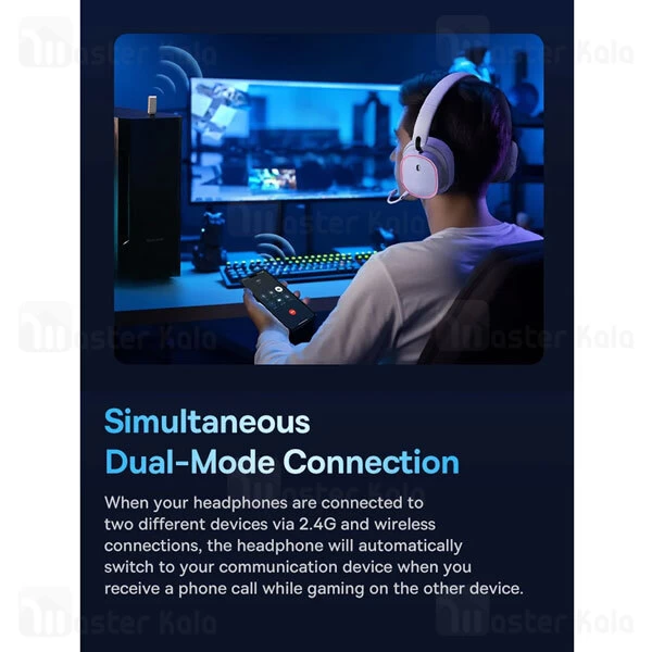 هدفون بلوتوث گیمینگ بیسوس Baseus AeQur GH02 A00050800211/00