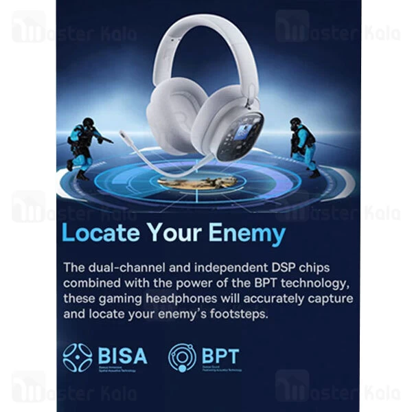 هدفون بلوتوث گیمینگ بیسوس Baseus AeQur GH02 A00050800211/00