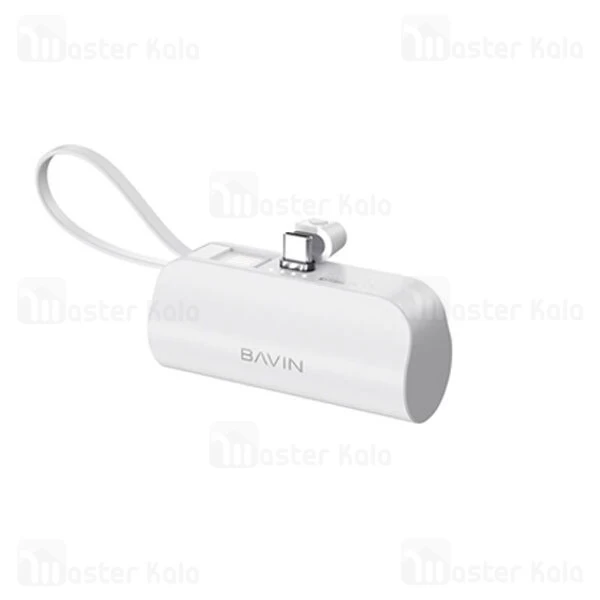 پاوربانک 5000 باوین Bavin PC012 توان 10 وات همراه با کانکتور تایپ سی