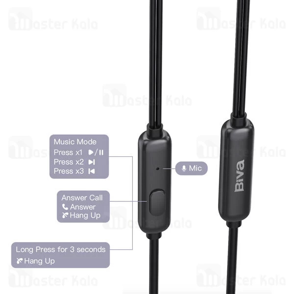 هندزفری سیمی بیوا Biva HF-11