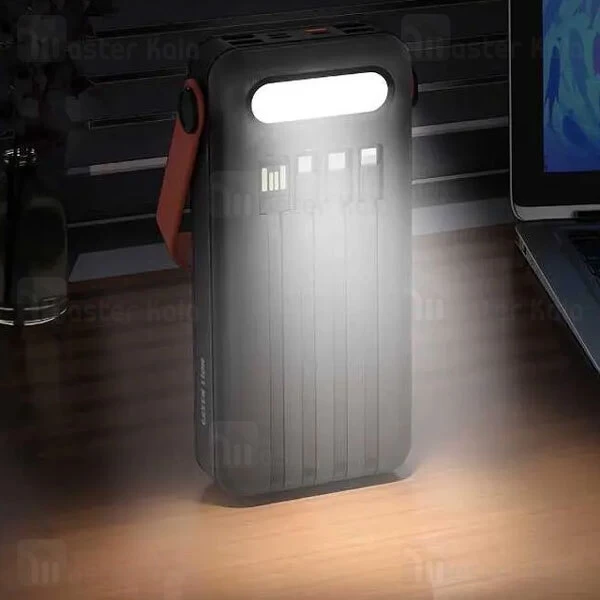 پاوربانک خورشیدی 30000 گرین لاین Green Lion GNSOLAR30PBBK توان 10 وات و کابل متصل