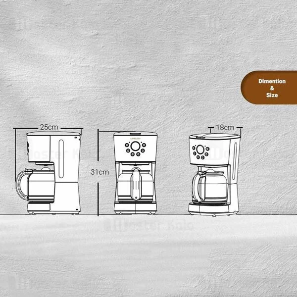 دستگاه قهوه‌ ساز لپرسو LE'PRESSO DRIP COFFEE MAKER ظرفیت 1.25 لیتر