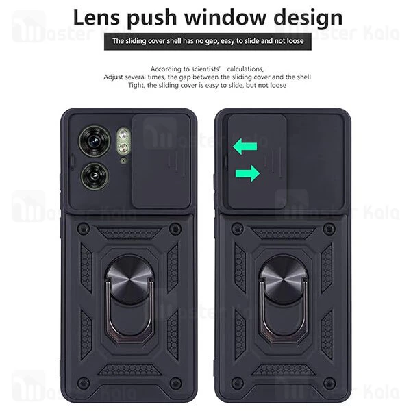 گارد محافظ ضد ضربه انگشتی Motorola Moto Edge 40 SHUNIJA Case دارای محافظ دوربین