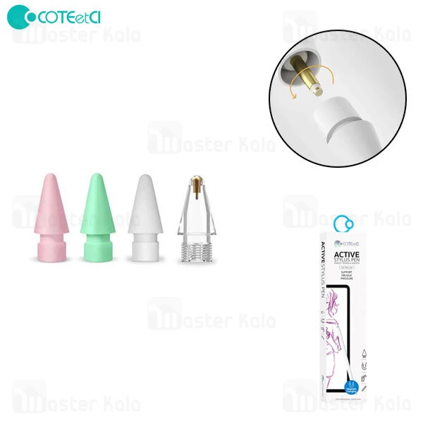 نوک یدکی قلم لمسی کوتتسی Coteetci CS7075 بسته 4 عددی