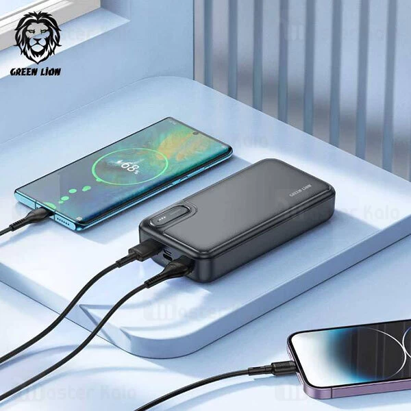 پاوربانک 20000 گرین لاین Green Lion GNPWMTEPB20BK توان 10 وات