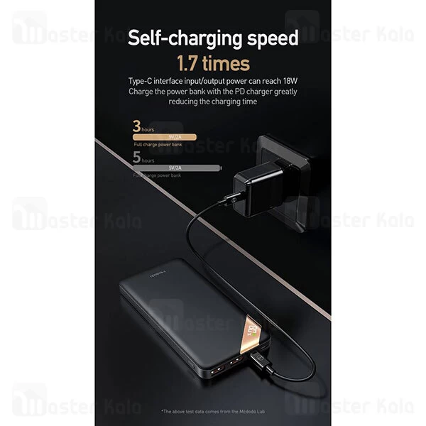 پاوربانک 20000 فست شارژ مک دودو Mcdodo MC-733 QC3.0 PD3.0 Power Bank