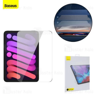 محافظ صفحه شیشه ای تمام صفحه بیسوس Apple iPad mini 2021 Baseus 0.3mm Full Tempered Glass SGBL021402