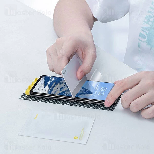 محافظ نانو Xiaomi 12 Pro Full Screen Curved Surface Water Gel Protector Baseus SGSL000402 2pcs
