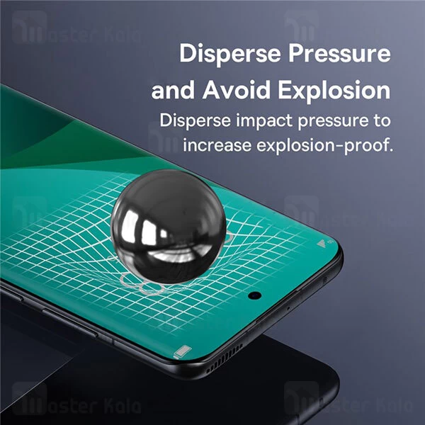 محافظ نانو Xiaomi 12 Pro Full Screen Curved Surface Water Gel Protector Baseus SGSL000402 2pcs
