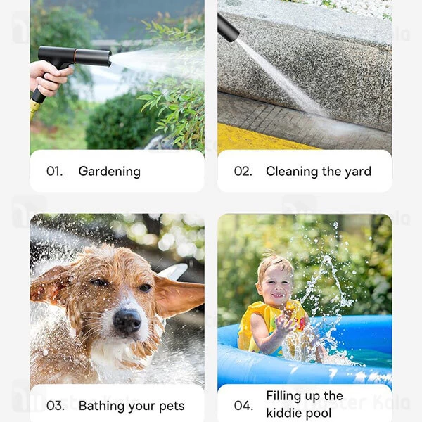 شلنگ و نازل کارواش Baseus GF5 Car Wash Spray Nozzle 30m CPGF000201