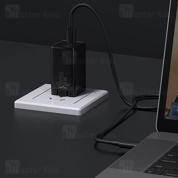 شارژر دیواری Baseus GaN3 Pro Fast Charger 2C+U CCGP050001 CN QC PD FCP SC 65W