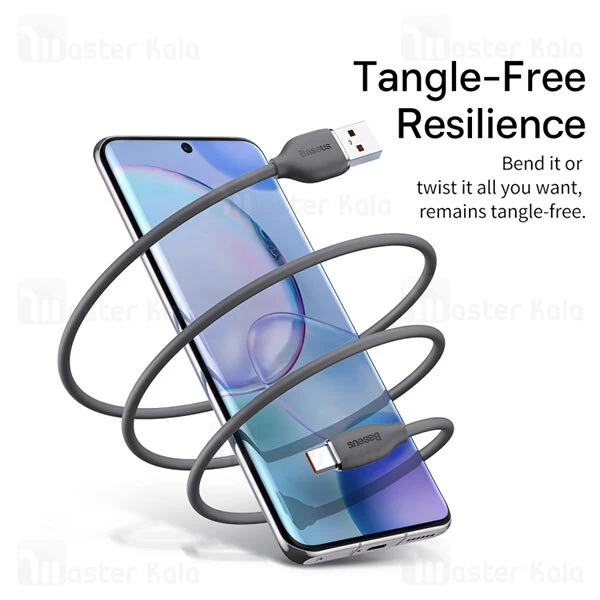 کابل تایپ سی بیسوس Baseus Jelly Liquid Cable USB to Type-C 100W 1.2m CAGD010001