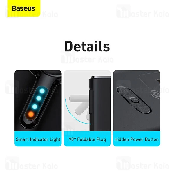 شارژر دیواری و پاوربانک Baseus Power Station 4 10000mAh 87W CN PPHD010001