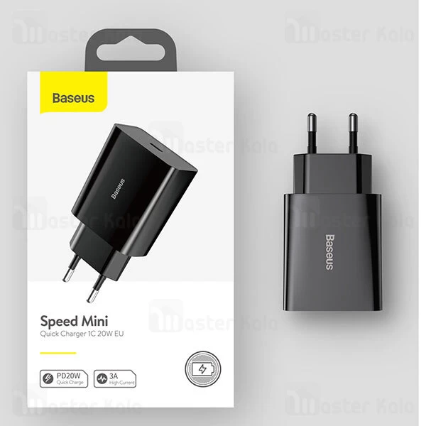 شارژر دیواری Baseus Speed Mini Quick Charger PD 1C 20W EU CCFS-SN01