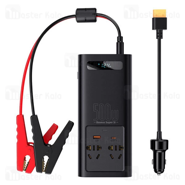 چند راهی بیسوس Baseus Super Si Power Inverter 500W CN EU 220V CGNB000101 ولتاژ 220 ولت