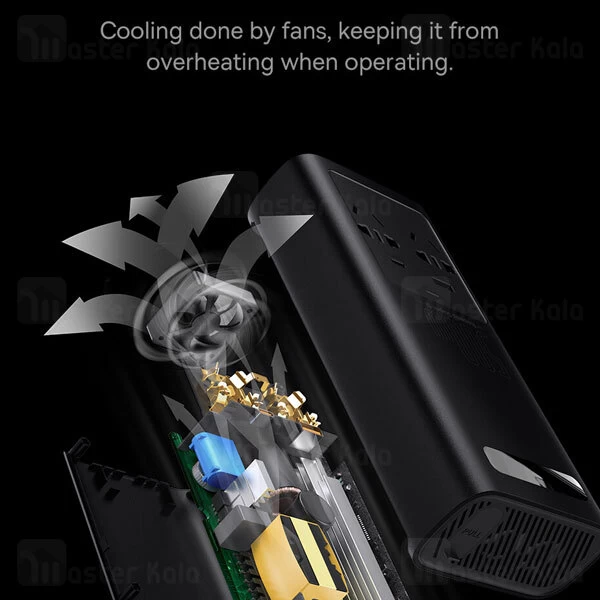 چند راهی بیسوس Baseus Super Si Power Inverter 500W CN EU 220V CGNB000101 ولتاژ 220 ولت