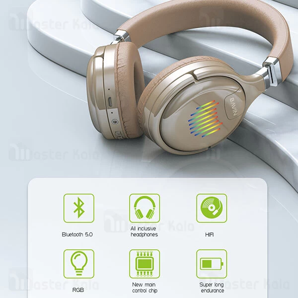 هدفون بلوتوث باوین Bavin BH26 Wireless Over-Ear Headphone