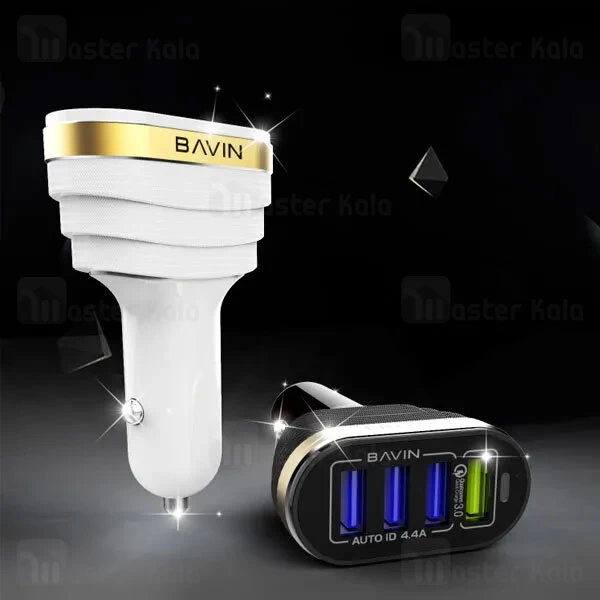 شارژر فندکی Bavin Elite DCCD-019 Dual Port Car Charger