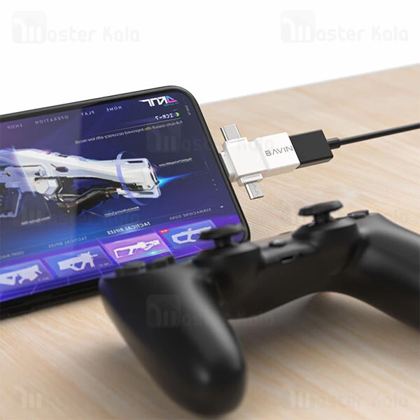 مبدل Bavin OTG-03 3 In 1 M+L+C OTG USB Camera Adapter