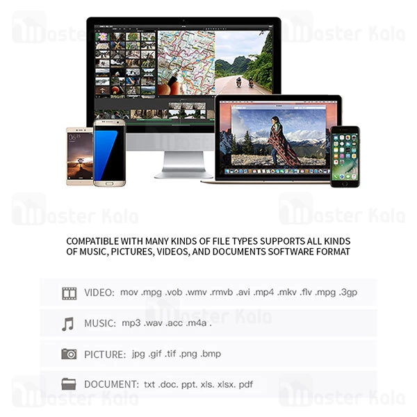 مبدل Bavin OTG-03 3 In 1 M+L+C OTG USB Camera Adapter