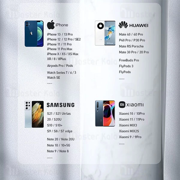 شارژر وایرلس Bavin Vertical Air-cooled Wireless Charger Stand 15W