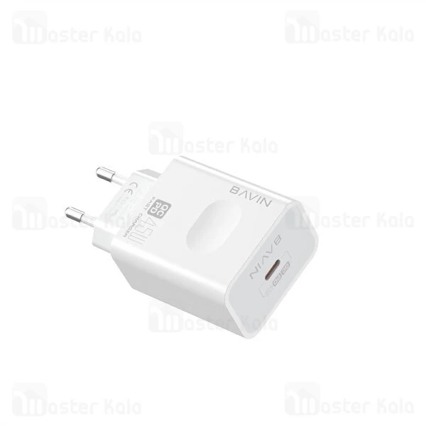 شارژر دیواری Bavin PC800Y 45W PD QC3.0 Super Fast Charging EU