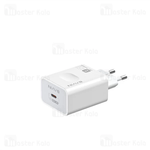 شارژر دیواری Bavin PC800Y 45W PD QC3.0 Super Fast Charging EU